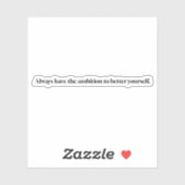 Ambition Custom-Cut Vinyl Sticker (Blatt)