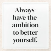 Ambition Glass Untersetzer (Vorderseite)