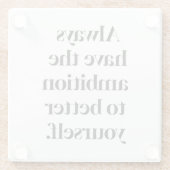 Ambition Glass Untersetzer (Rückseite)