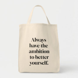 Ambition Grocery Tote Bag Tragetasche