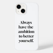 Ambition iPhone Case (Rückseite)
