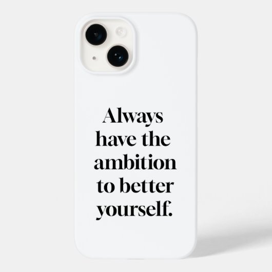 Ambition iPhone Case (Rückseite)