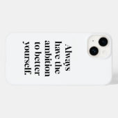 Ambition iPhone Case (Rückseite (Horizontal))