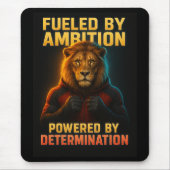 Ambition Lion Motivation Art Mousepad (Vorne)