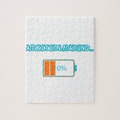 Ambition Loading… 10% | Motivational Battery Low F Puzzle (Vertikal)