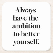 Ambition Paper Untersetzer (Vorderseite)