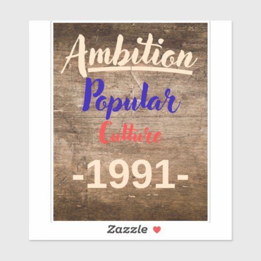 Ambition: Popular Culture Aufkleber (Blatt)