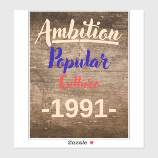 Ambition: Popular Culture Aufkleber (Blatt)