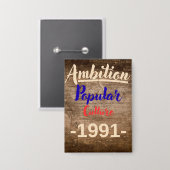 Ambition: Popular Culture Button (Vorderseite/Rückseite)