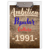 Ambition: Popular Culture Klemmbrett (Vorderseite)