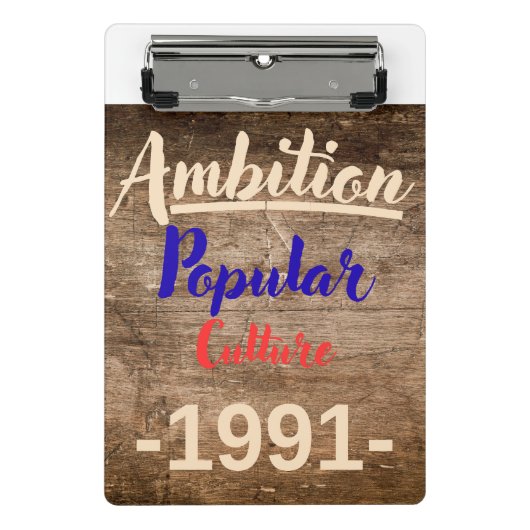 Ambition: Popular Culture Mini Klemmbrett (Vorderseite)