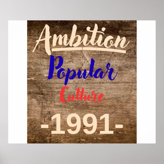 Ambition: Popular Culture Poster (Vorne)