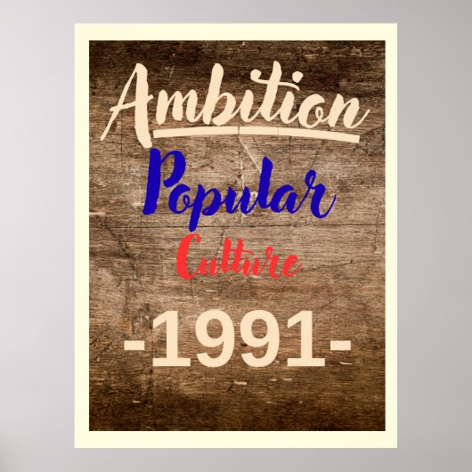 Ambition: Popular Culture Poster (Vorne)