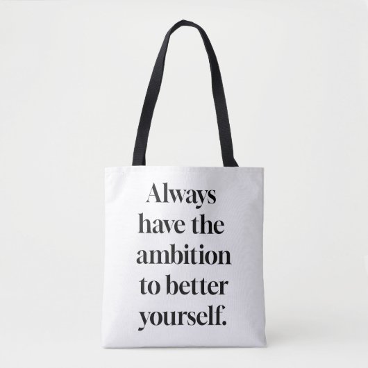 Ambition Shoult Tote Bag Tasche (Vorderseite)
