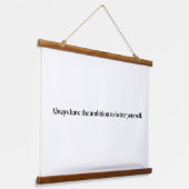 Ambition Wood Topped Wall Tapestry Wandteppich Mit Holzrahmen (Gewinkelt)