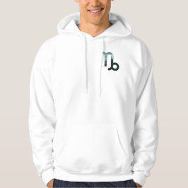 Ambitionierte Capricorn-Gipfel - Dunkle graue Kuns Hoodie