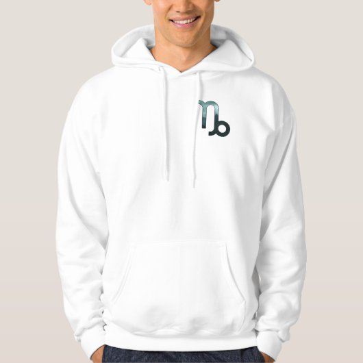 Ambitionierte Capricorn-Gipfel - Dunkle graue Kuns Hoodie (Vorderseite)