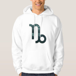 Ambitionierte Capricorn-Gipfel - Dunkle graue Kuns Hoodie