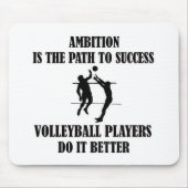Ambitioniertes Volleyballdesign Mousepad (Vorne)
