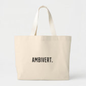 Ambivert Jumbo Stoffbeutel (Vorne)