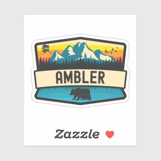 Ambler, Alaska Aufkleber (Blatt)