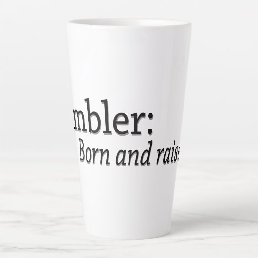 Ambler Geboren und erhöht Milchtasse (Vorderseite)