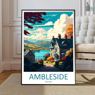 Ambleside Reise Druck Wandkunst Ambleside Wand Han Poster