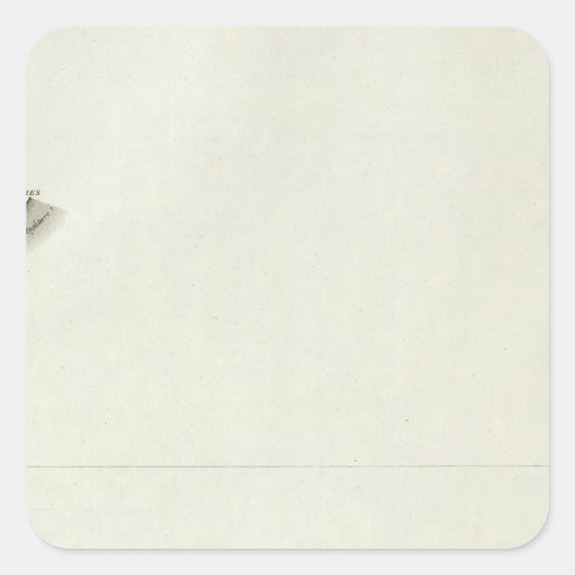 Ambleteuse Quadratischer Aufkleber (Vorderseite)