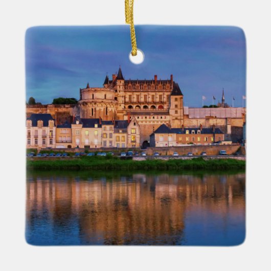 Amboise Castle, Loire Valley, Frankreich Keramikornament (Vorderseite)