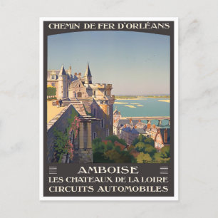 Amboise France Vintage Reise Postcard Postkarte