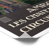 Amboise France vintage travel Poster (Ecke)