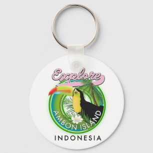 Ambon Island Indonesien - Reiselogo Schlüsselanhänger