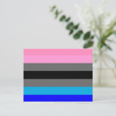 Ambonec Pride Flag Postkarte (Stehend Vorderseite)