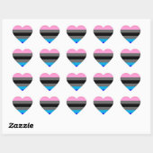 Ambonec Pride Herz-Aufkleber (Blatt)