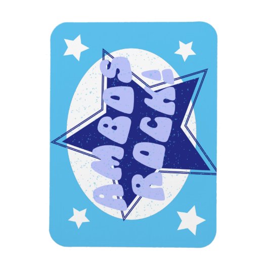 Ambos Rock Fun Blue Magnet (Vertikal)