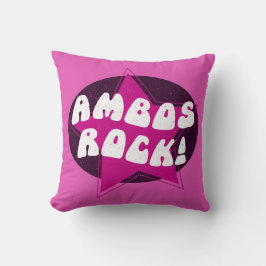 Ambos Rock Funny Pink Ambulant Driver Kissen