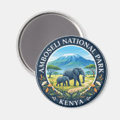 Amboseli-Nationalpark Kenia Magnet (Vorderseite/Rückseite)
