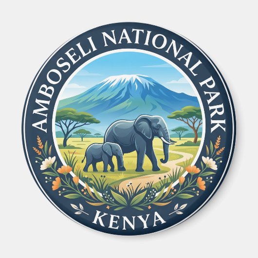 Amboseli-Nationalpark Kenia Magnet (Vorne)