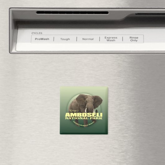 Amboseli NP (African Elephant) WT Magnet (In Situ (Geschirrspüler))