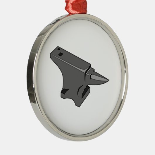 Amboss Silbernes Ornament (Rechts)