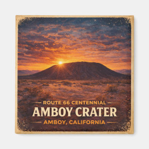 Amboy Krater Route 66 Wüsten-Kühlschrank-Dekor Magnet