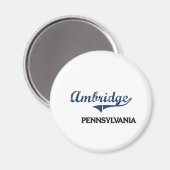 Ambridge Pennsylvania City Classic Magnet (Vorderseite/Rückseite)