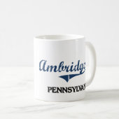 Ambridge Pennsylvania Stadt-Klassiker Kaffeetasse (VorderseiteRechts)