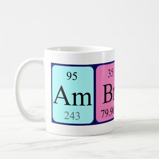 Ambrine Periodenbezeichnung Tasse (Links)