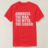 Ambrose Ambrose Name Ambrose Vorname T-Shirt (Design vorne)