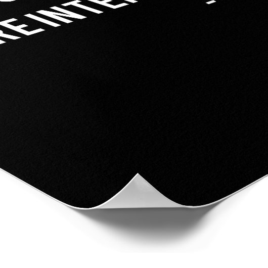 Ambrose Bierce Egotist Zitat Poster (Ecke)