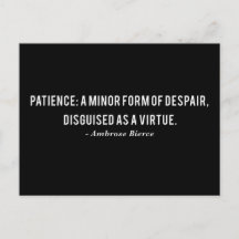 Ambrose Bierce Patient Definition Zitat
