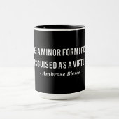 Ambrose Bierce Patient Definition Zitat Tasse (Zentrum)