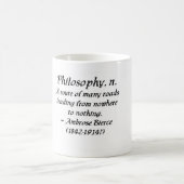 Ambrose Bierce über Philosophie Kaffeetasse (Mittel)