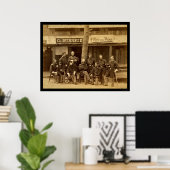 Ambrose Everett Burnside mit RI Volunteers 1861 Poster (Heimbüro)